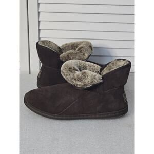 Unisex Skechers Cozy Campfire Meant To Be Boots Chocolate Brown W8.5/ M7 EUC